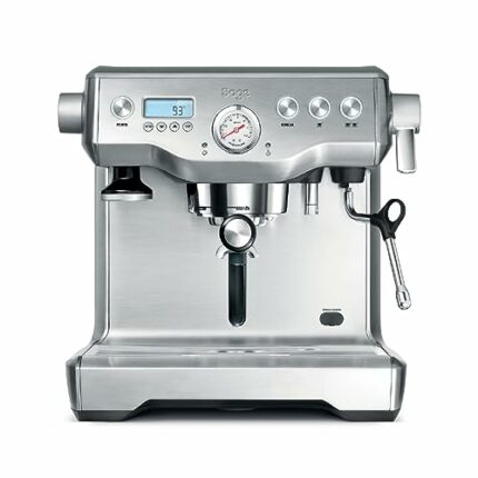 Sage the Dual Boiler Espresso Machine, Coffee Machine with Milk Frother, BES920UK - Brushed Stainless Steel, Silver