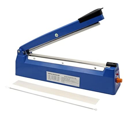 MUALROUS 300mm Heat Sealer Plastic Bag Sealer Impulse Sealer Black Vacuum Food Sealer Bag Packing Machine for Bag Sealing Packing Shrink Wrap Mac