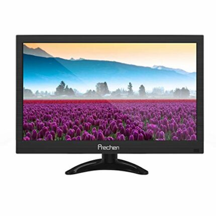 Prechen Portable Monitor,11.6 Inch CCTV Monitor HD 1366x768 Small Monitor with HDMI-VGA-AV-BNC Interface, 60Hz, 5ms Response Time, Built-in Speak