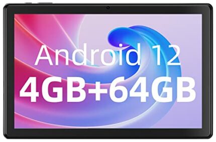 SGIN 10.1 Inch Tablet Android 12, 4GB RAM 64GB SSD (TF 256GB), Octa-Core Processor, 2MP+5MP Camera, 800x1280 FHD IPS, 6000 mAh Battery Tablet wit