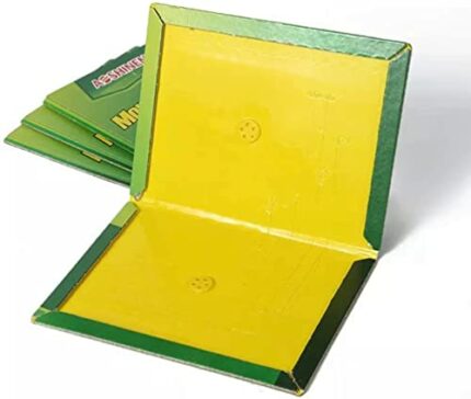 Sticky Pad With Strong Stickiness,Household Sticky Boards Indoor Outdoor Sticky Boards Trap For Home, Office & Garden (5 Packs)