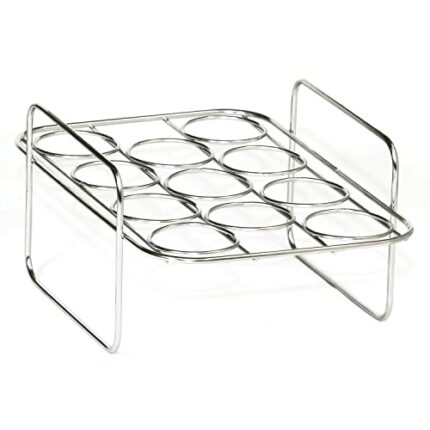 MKSS Stainless steel Egg Rack compatible with NINJA DUAL Air Fryer