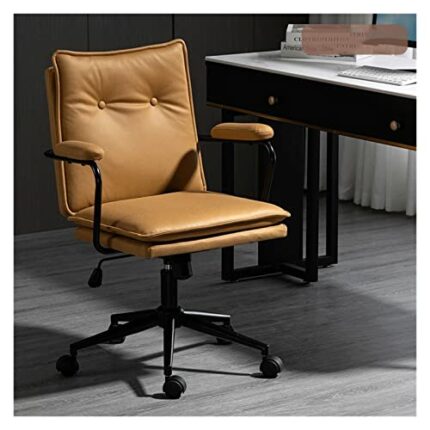 CHUNYU Home computer chair Student dormitory study chair Back comfortable sedentary office chair desk (Color : black-Soul Eater1, Size : Talla �n