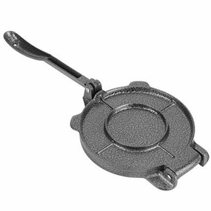 6.5 Inch Cast Iron Tortilla Press, Non-Stick Corn Tortilla Maker Machine Pre-Seasoned Tortilla Maker for Making Indian Style Chapati, Pies, Patti