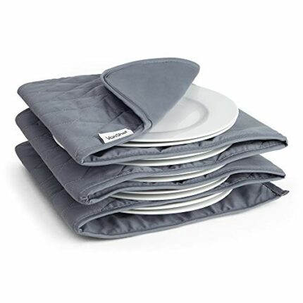 VonShef Plate Warmer Electric – 12 Plate Heater for Warming Dinner Plates to 73°C, Folding & Compact, Ideal for Sunday Lunch & Christmas – Grey (