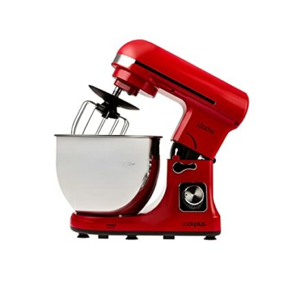 Cookplus by Karaca Quick Chef 37C Electric Stand Mixers, Food Processor in Red 1000W 5lt / 11lb, Mixing and Kneading Motor Power Compact Kitchen