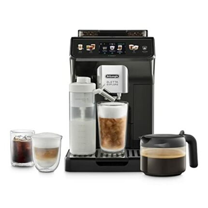 De'Longhi Eletta Explore Cold Brew ECAM452.67.G, Barista Coffee Machine with LatteCrema Hot and Cool, Espresso Machine, Automatic Coffee Bean Mac