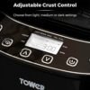 Tower T11003 2 lb Digital Bread Maker with 12 Automatic Programs, 13 Hours Delay Timer, 60 Minutes Keep Warm Function, Adjustable Crust Control,
