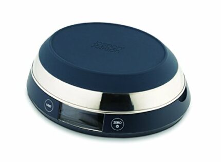 Joseph Joseph 2-in-1 Switch Digital Food Scale with Reversible Lid, 5 Kg (11lb) max capacity, metric and imperial measures, LCD display, battery