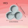 1pcs Reusable Air Fryer Egg Mould 3 Hole Silicone Ramekins for Air Fryer Suitable for Air Fryers Above 6QT Perfect for Parties Weddings Birthdays