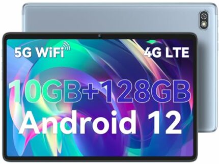 Tablets 10 inch Blackview Tab 7 Pro Android 12 Tablets, 10GB RAM+128 ROM(Up to 1 TB TF), Quad Core Processor, 1920×1200FHD IPS, Tablet with Sim C