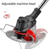 XH&XH Electric brush cutter, push cord electric lawn trimmer, garden tools, lawn mower for lawn, garden, agricultural field, 3900ma, 1 battery