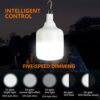 2X Camping Lights,Camping Lantern LED Work Light Bulb USB Rechargeable Lighting Dimmable,30W 2000 Lumens 5 Lighting Modes,Portable Tent Light for