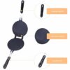 Waffle Cone Maker, Fdit Multifunctional Waffle Iron Household Kitchen Gas Nonstick Waffle Cone Making Mold Mould Baker Egg Roll Baking Tool