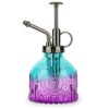 ZIUHEOA Plant Mister Glass Watering Spray Bottle 6.4" Tall Watering Can Retro High-Atomization Nozzle Sealed Leak-Proof,for Garden Plants Flower