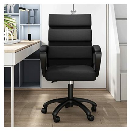 FGHOEV Computer Chair Backrest Leisure Chair Comfortable Stool Office Chair Long Student Study Chair computer chair (Color : Argento, Size : Tall