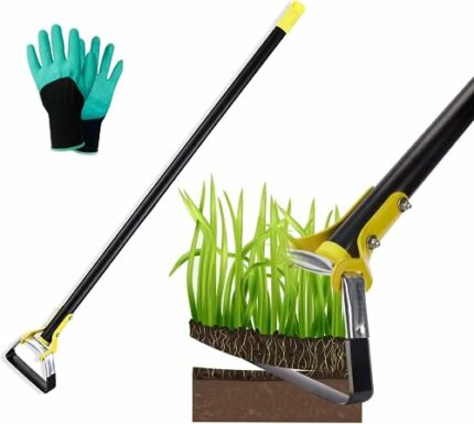 Garden Hoe Hoe Garden Tool 60in Stirrup Hoes for Planting Vegetables Farm, Stainless Steel Handheld Hula Hoes -Stirrup Hoe with Adjustable Action
