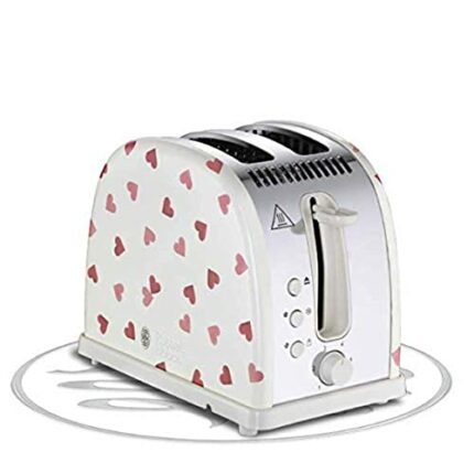 Russell Hobbs 28340 Emma Bridgewater Pink Hearts 2 Slice Toaster