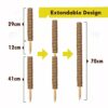 YAUNGEL Moss Pole, 2 Pcs 41CM/16 Inches Coir Totem Pole Moss Stick with 20M Twist Ties, Plant Support Totem Pole Plant Climbing Coco Coir Poles t