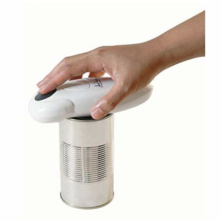 Electric Can Opener | Electric Tin Opener | Creates Regular and Smooth Edges | Electric Tin Openers for Arthritis Hands | Chef's Best Choice (Whi