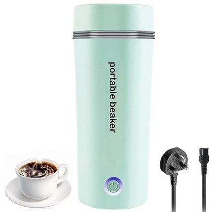 Portable Kettle Compact Travel Kettles Electric,350ml Fast Boil Stainless Steel Kettle in Automatic Shut off,3 in1 One Cup Mini Electric Kettle H