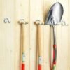 CENPEK 12 Pieces Garden Tool Holder Hooks Wall Mounted Tool Holder Hooks for Garage Garden Storage Bicycle Shed with 24 Screws