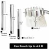 4.2M Apple Picker with Telescopic Handle, Fruit Picker, Fruit Picker Tool with Lightweight Stainless Steel Connecting Pole and Fabric Bag, Fruit