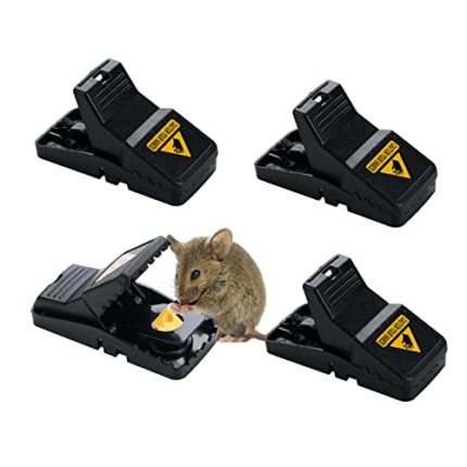 UFLIX Reusable Mouse Traps for Indoors and Outdoors That Kill Instantly | Effective Mice traps for indoors and a highly Sensitive Rodent repellen