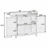 WALNUT Outdoor 39" Potting Bench Table, Workstation Storage Cabinet Garden Shed With 2-Tier Shelves And Side Hook, Tool