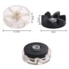 2 Pcs Gear Replacement Plastic Top Base Gear & Rubber Gear Juicer Blender Part Replacement Spare Part Blender Coupler Compatible with Nutribullet