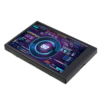 Rianpesn PC Temperature - Mini IPS Screen 3.5 Inches with Dual USB - AIDA64 Computer Temp Monitor Portable, Mini Monitor Sensor Panel Display Tem