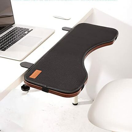 WANGFENG Keyboard Tray Desk Extender, Adjustable Height Angle Ergonomic Standing Computer Keyboard Stand Punch-Free Easy Installation for Home Of