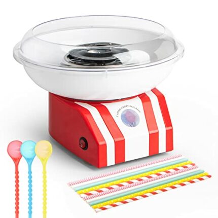 Adhafera Candy Floss Machine for Kids, Cotton Candy Machine Maker 450W, Home-Use, DIY, Party, Gift, Birthday