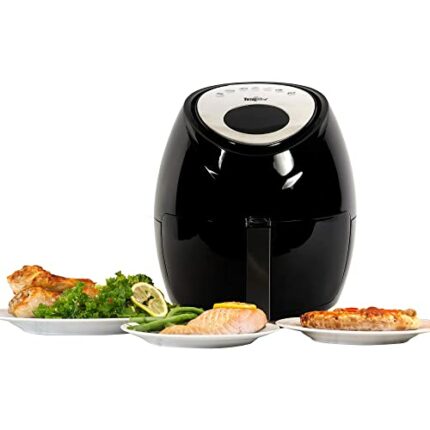 Total Chef 3.6L Digital Air Fryer Oven with Rapid Air Circulation, 60-Minute Timer, 1500 W 3.8Qt Electric Airfryer, 7 Smart Cooking Presets, Non-