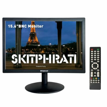 15.6 Inch Monitors 1366x768 LED Screen PC Monitor with HDMI VGA AV BNC Ports (99% sRGB, VA Panel,VESA), Desktop Monitor for Lapto, Computer,fire