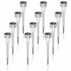 12 Pack Solar Stake Lights Outdoor Garden LED Light, Cool White Light, Garden Solar Stakes Light, with Solar Panel, Waterproof Outdoor Pathway Li