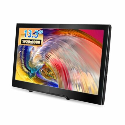WIMAXIT Portable HDMI Monitor, 13.3 Inch IPS 1920X1080 16:9 Display Aluminum Housing HDMI Monitor Screen Game Monitor for PS3/PS4/X box /Raspberr