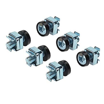 Premium Cord Rack Mounting Kit, 4x M6 Screws, 4x Nuts, 4x Plastic Disc