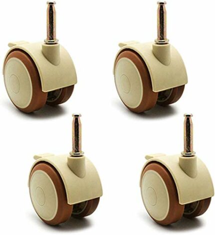 GTYT Casters Wheels Plastic Swivel Wheels Furniture Caster Wheel,1.9 Inch 47mm Swivel Castor,for Baby Bed And Chair,Stem Size 6.5x28 Mm,Load Capa