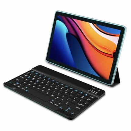 PRITOM 10 Inch Android 13 Tablet, 8GB(4+4), 128GB, expandable 1TB, 8000 mAh, WiFi Tablet, Qcta Core Processor, WiFi 6, Tablet PC with Keyboard, M
