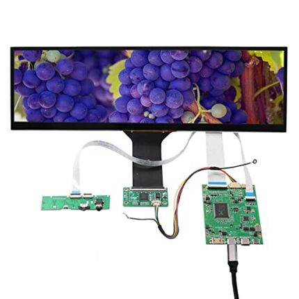 VSDISPLAY USB TYPE C mini HDMI Controller Board and 12.6 inch 1920x515 NV126B5M-N41 EDP IPS Touch Screen Monitor