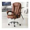 ZXFYHD Desk Chair,Office Chair Reception Chair Reclining Computer Chair, Leather Boss Chair, Home Office Chair Lift Swivel Chair Office Furniture