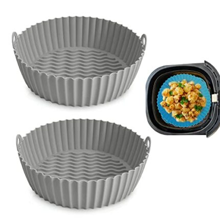 Mnixy SAFL-Grey Air Frying Silica Gel Baking pan, Silicone