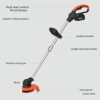 XH&XH Cordless Brushcutter 21V Lawn Mower Wire Lawn Trimmer Lightweight Lawn Trimming Tool with Telescopic Battery for Garden Weed Cleaning