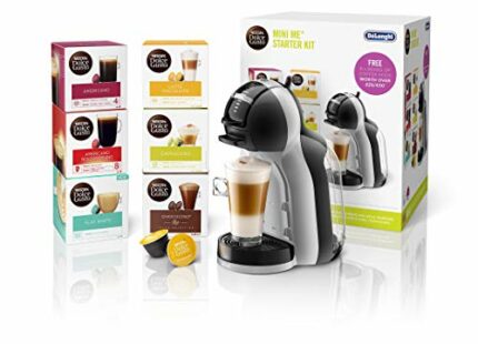 De'Longhi Nescafé Dolce Gusto Mini Me, Single Serve Capsule Coffee Machine Starter Kit, Including 6 boxes of Coffee Pods, EDG155.BG, 230 Millilit