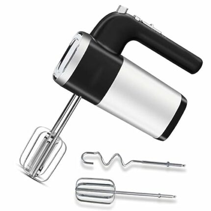 Electric Hand Mixer, Egg Beater Whisk Handheld,5 Speed Portable Small Blenders, Cake Whipping Machine,Stainless Steel Dough Whisk Kneaders for Ki