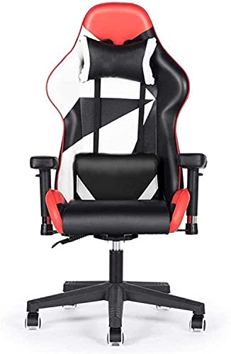HJW Ergonomic Gaming Chair Computer Chair Home Reclining Office Chair Backrest Game Seat Swivel Chair Armchair,Free Size