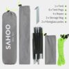 Mibee Waterproof Outdoor Bicycle Storage Shed Bike Tent Silver Coated Polyester Bike Shelter Space Saving Bicycle Garden Tool Storage Cover, Gray