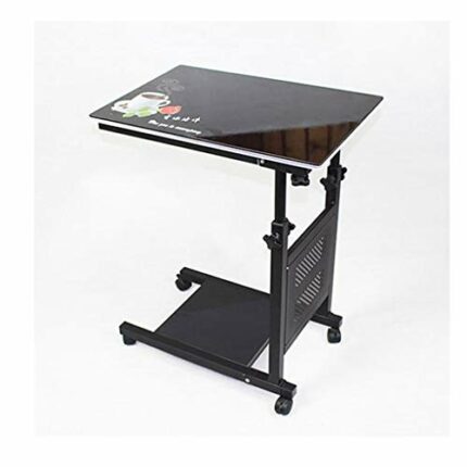 ZCMEB Folding Computer Desk, Height-Adjustable, Space-Saving Home Office Desk Working Table