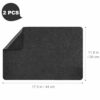 2Pcs Heat Resistant Mat for Air Fryer,BetterJonny Kitchen Countertop Protector Mat, Non-Slip Appliance Moving,Mat Kitchen Appliance Sliders Funct